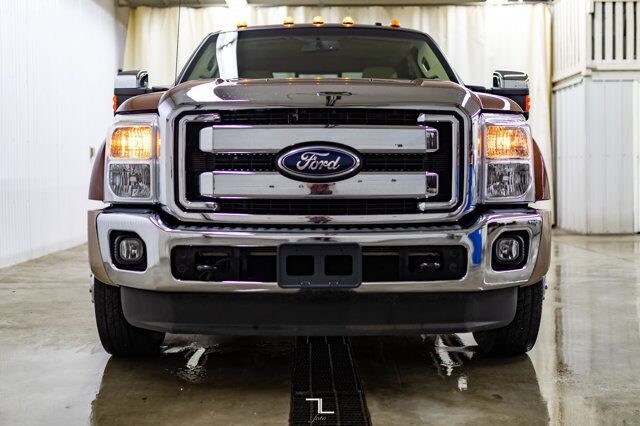 2011 Ford F-450 4x4 Crew Cab Lariat Dually Diesel Leather Roof BCam Red Deer AB