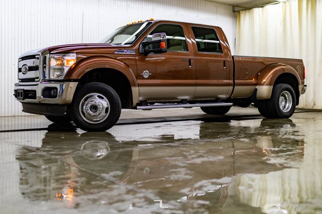 2011 Ford F-450 4x4 Crew Cab Lariat Dually Diesel Leather Roof BCam Red Deer AB