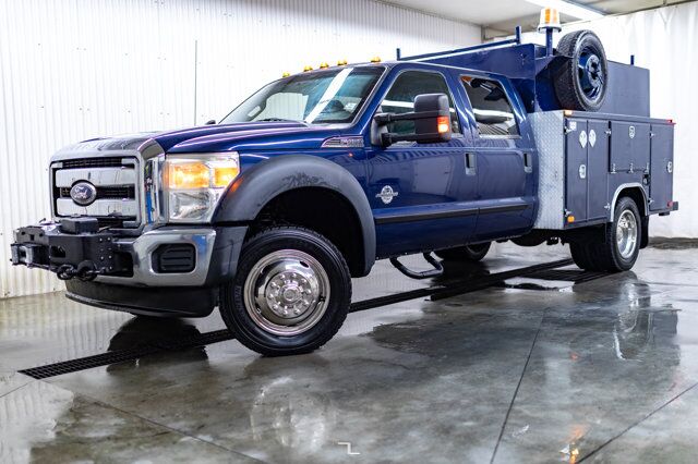 2011 Ford F-450 4x4 Crew Cab XLT Mechanics/Service Box Diesel Red Deer AB