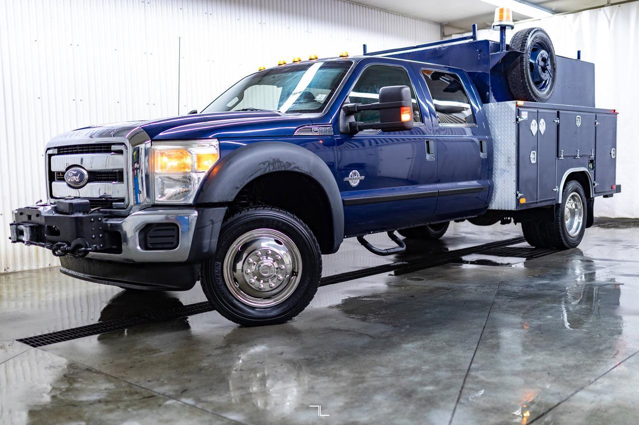 2011 Ford F-450 4x4 Crew Cab XLT Mechanics/Service Box Diesel Red Deer AB
