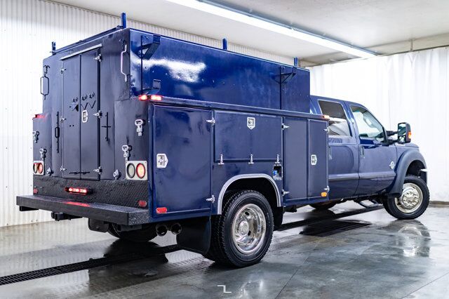 2011 Ford F-450 4x4 Crew Cab XLT Mechanics/Service Box Diesel Red Deer AB