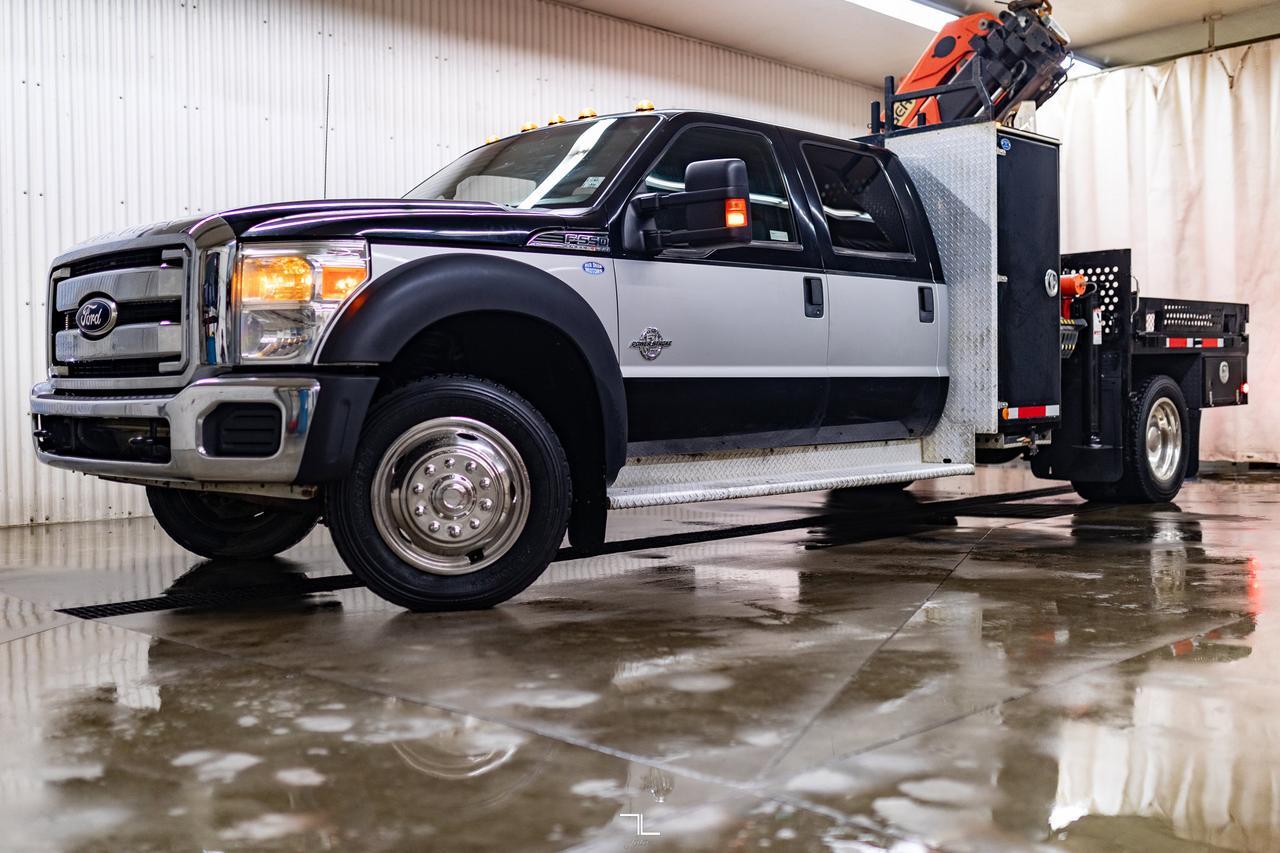 2011 Ford F-550 4x4 Crew Cab XLT Picker Diesel Red Deer AB