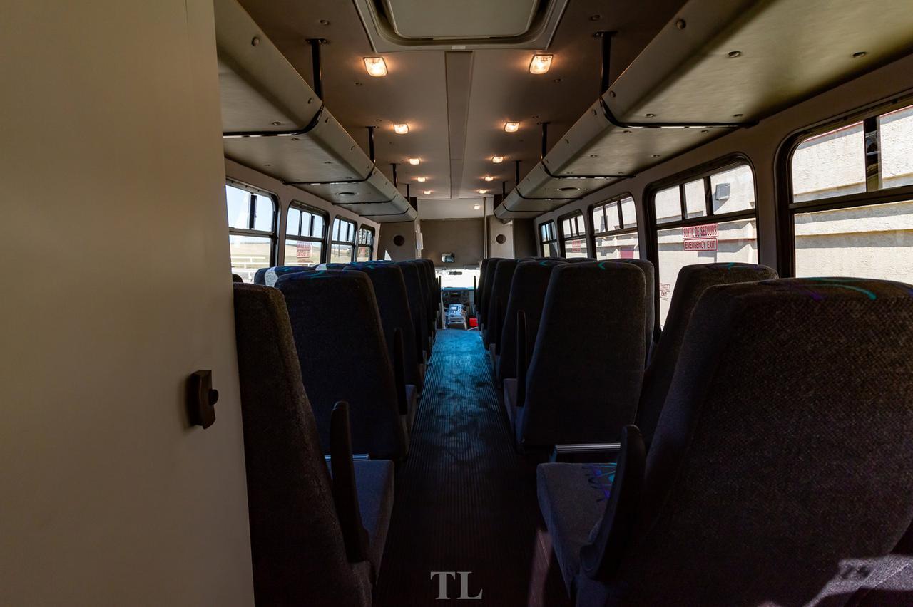 2011 Ford F-550 XL Diesel 28 Passenger Bus Bathroom PA System Red Deer AB