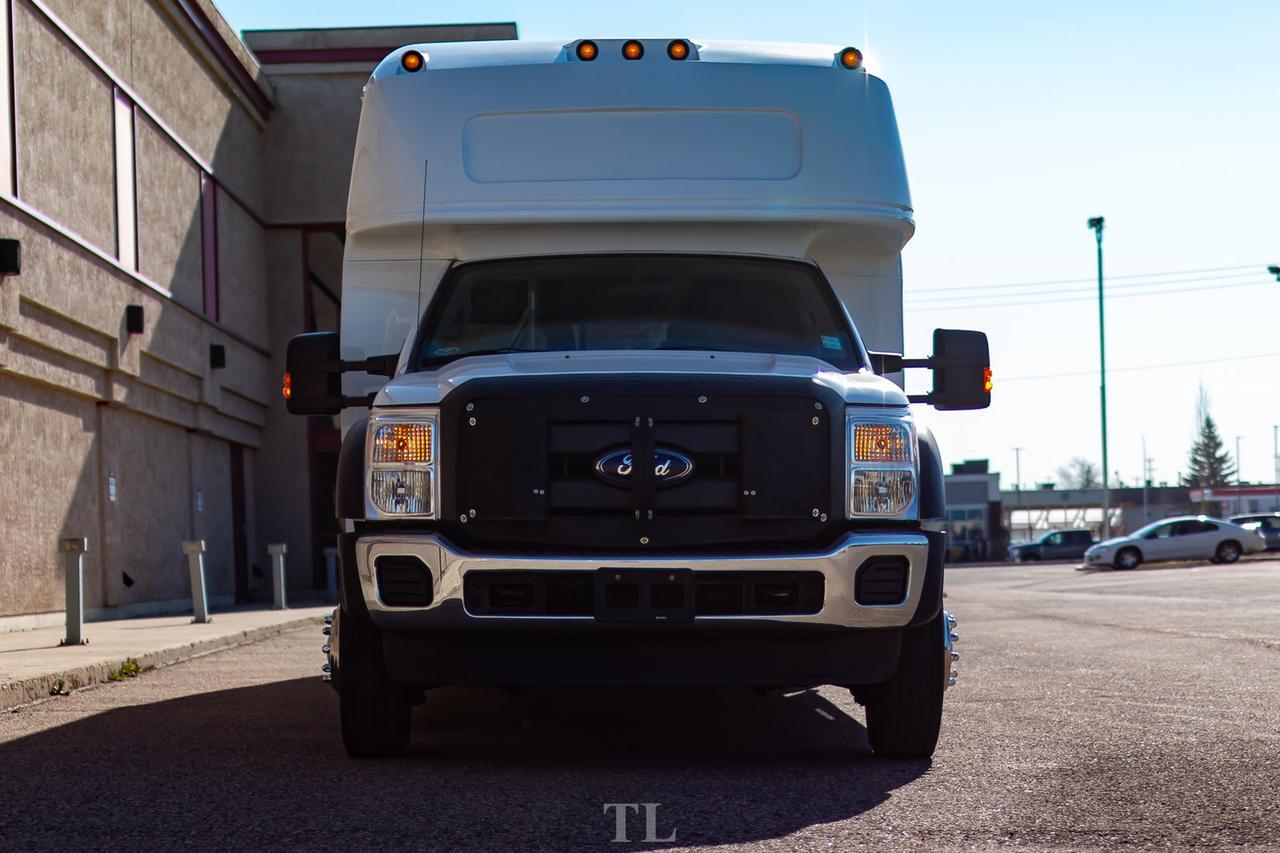 2011 Ford F-550 XL Diesel 28 Passenger Bus Bathroom PA System Red Deer AB