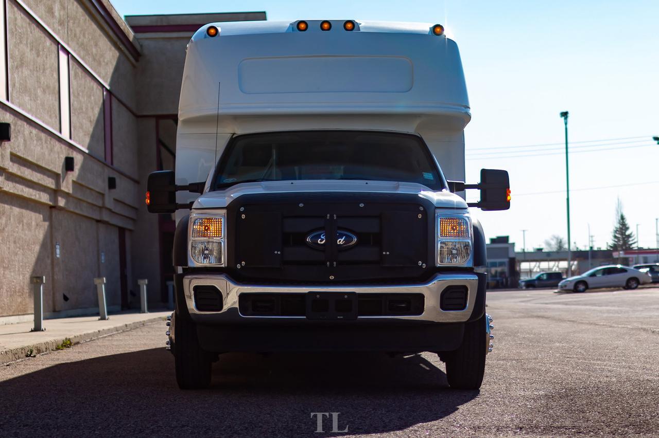 2011 Ford F-550 XL Diesel 28 Passenger Bus Bathroom PA System Red Deer AB