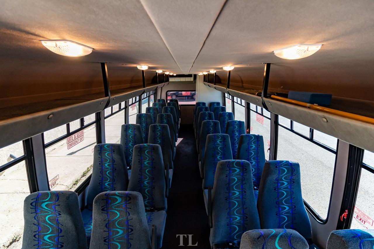 2011 Ford F-550 XL Diesel 28 Passenger Bus Bathroom PA System Red Deer AB