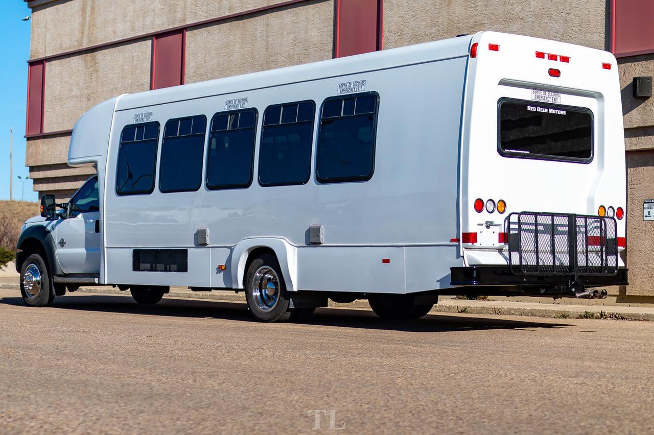 2011 Ford F-550 XL Diesel 28 Passenger Bus Bathroom PA System Red Deer AB