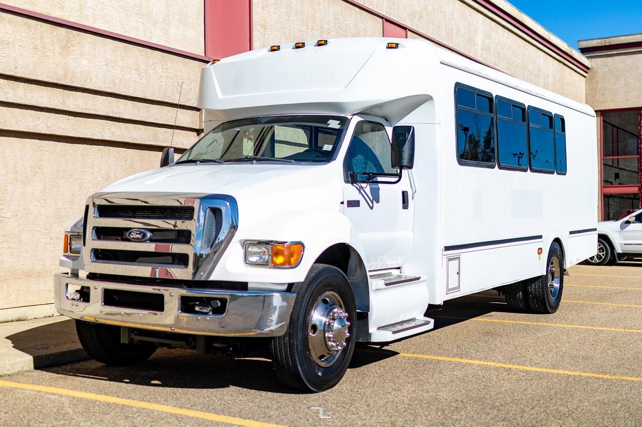 2011 Ford F-650 Glaval Bus Diesel 22 Passenger Red Deer AB