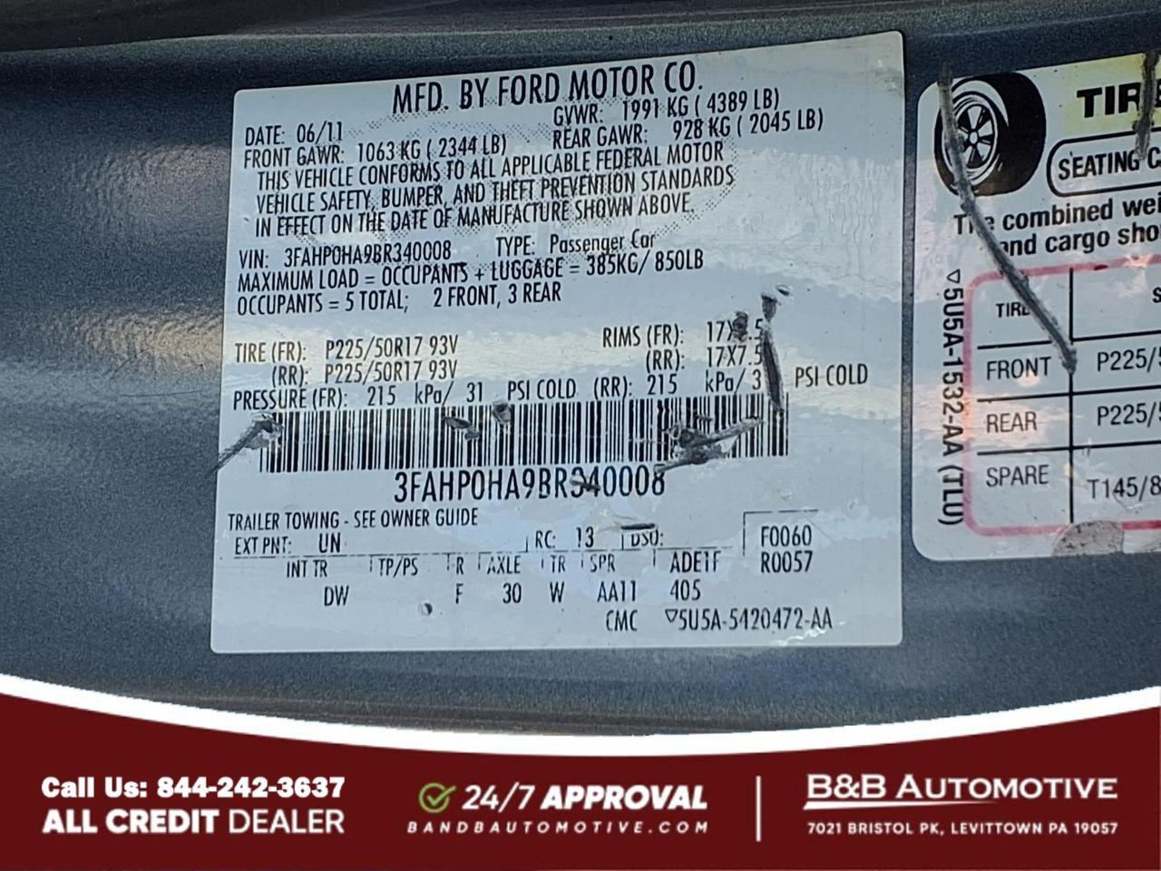 2011 Ford Fusion Levittown PA