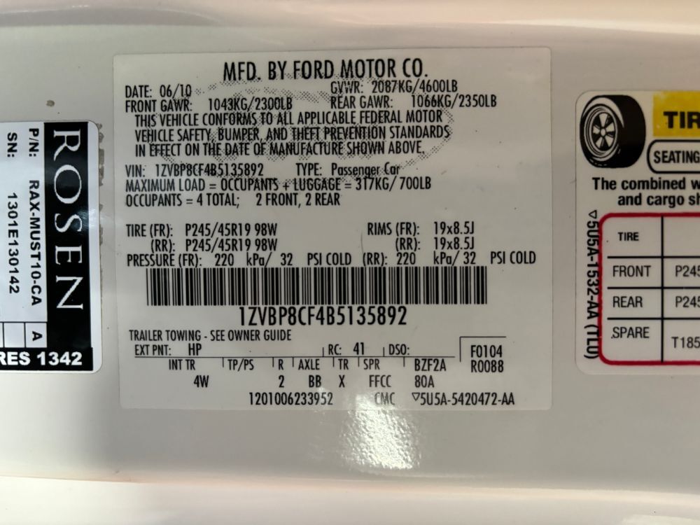 2011 Ford Mustang GT Premium Franklin OH