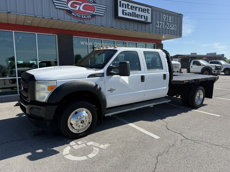 2011 Ford Super Crew F-550 4x4 Diesel Flatbed