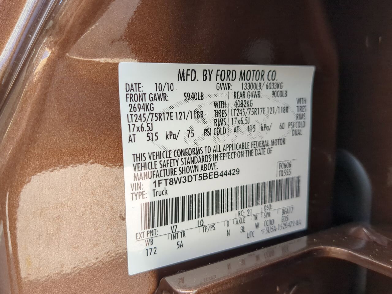2011 Ford Super Duty F-350 DRW Lariat Winder GA