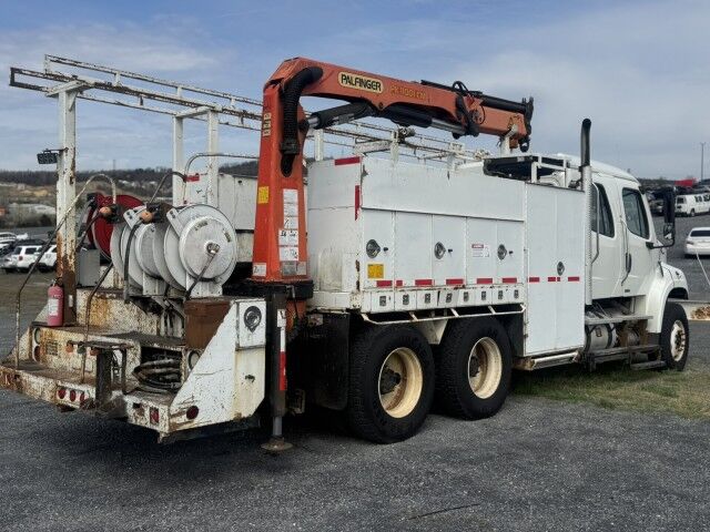 2011 Freightliner Crew Cab Service Body Crane Truck