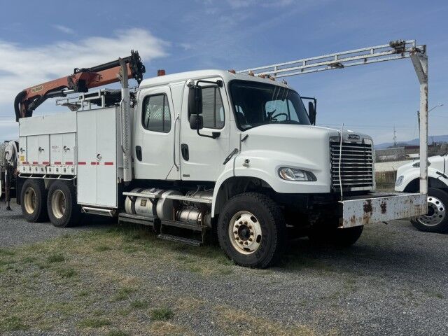 2011 Freightliner Crew Cab Service Body Crane Truck