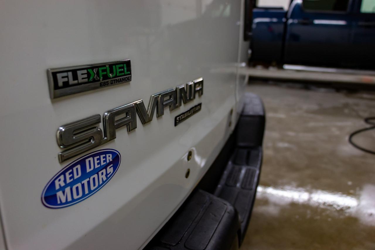 2011 GMC Savana 3500 Extended Cargo Van Shelving Red Deer AB
