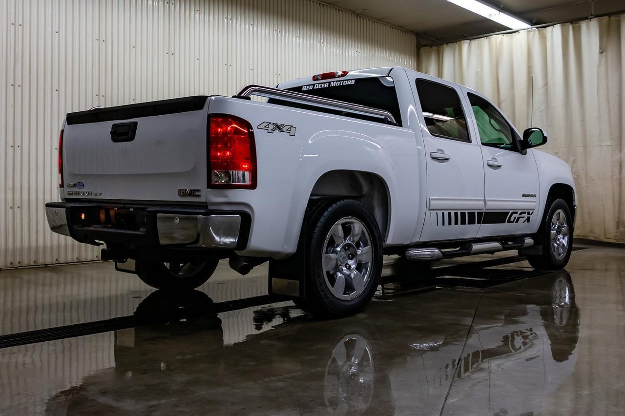 2011 GMC Sierra 1500 4x4 Crew Cab SLT GFX Leather Roof BCam Red Deer AB