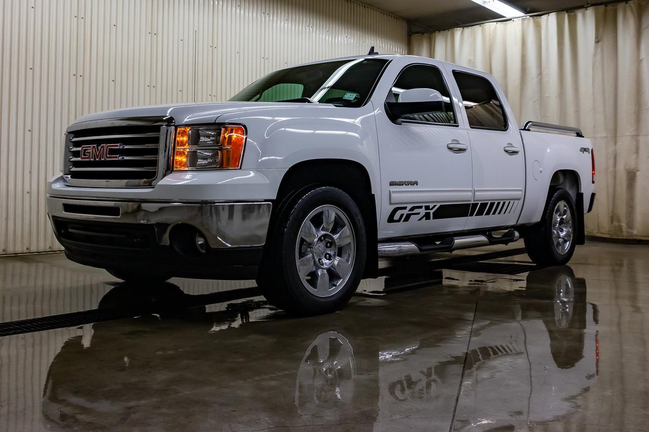 2011 GMC Sierra 1500 4x4 Crew Cab SLT GFX Leather Roof BCam Red Deer AB