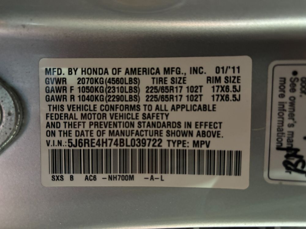 2011 Honda CR-V EX-L Franklin OH