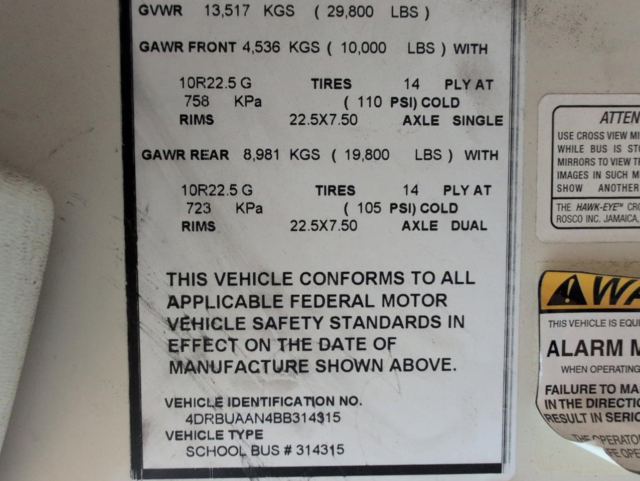 2011 IC INTERNATIONAL CE300 Johnstown NY