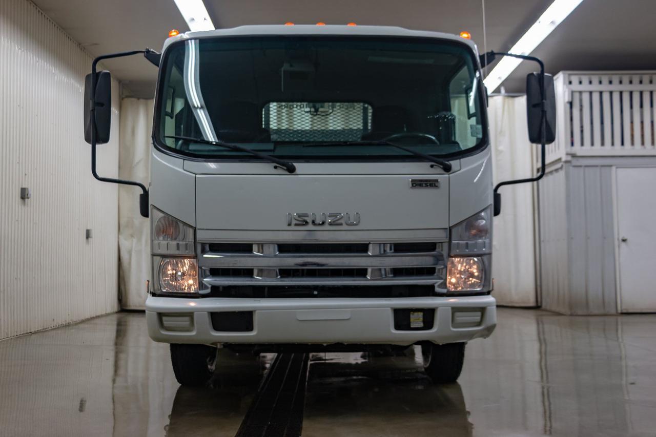 2011 Isuzu NPR HD 2 Door Tilt Cab Deck Diesel Red Deer AB