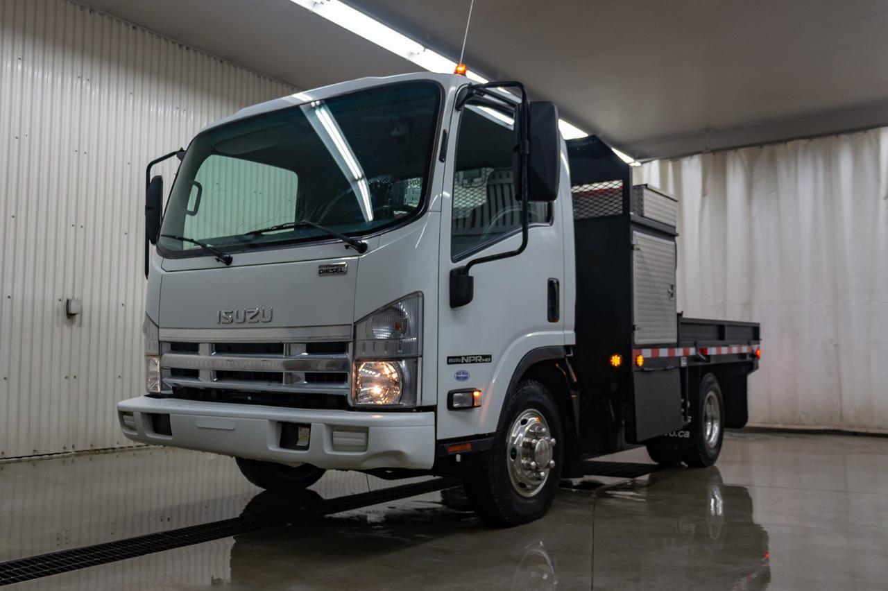 2011 Isuzu NPR HD 2 Door Tilt Cab Deck Diesel Red Deer AB