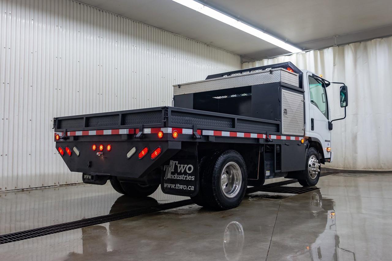 2011 Isuzu NPR HD 2 Door Tilt Cab Deck Diesel Red Deer AB
