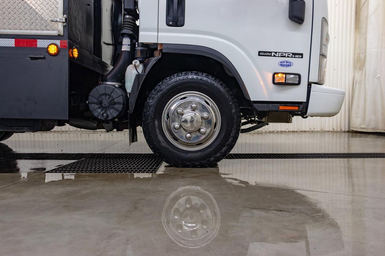 2011 Isuzu NPR HD 2 Door Tilt Cab Deck Diesel Red Deer AB