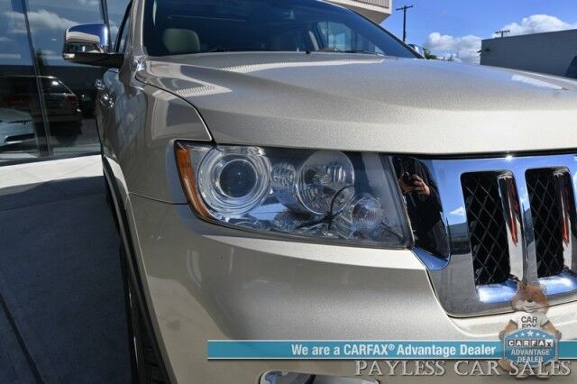 2011 Jeep Grand Cherokee Overland / 4X4 / 5.7 V8 / AutoStart / Heated & Cooled Leather Seats / Heated Steering Wheel / Navigation / Sunroof / Lane Departure & Blind Spot / Adaptive Cruise / Back Up Camera / Power Liftgate / Tow Pkg Anchorage AK