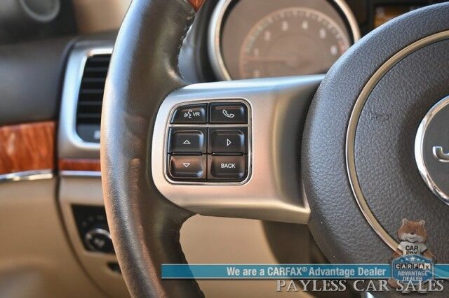 2011 Jeep Grand Cherokee Overland / 4X4 / 5.7 V8 / AutoStart / Heated & Cooled Leather Seats / Heated Steering Wheel / Navigation / Sunroof / Lane Departure & Blind Spot / Adaptive Cruise / Back Up Camera / Power Liftgate / Tow Pkg Anchorage AK