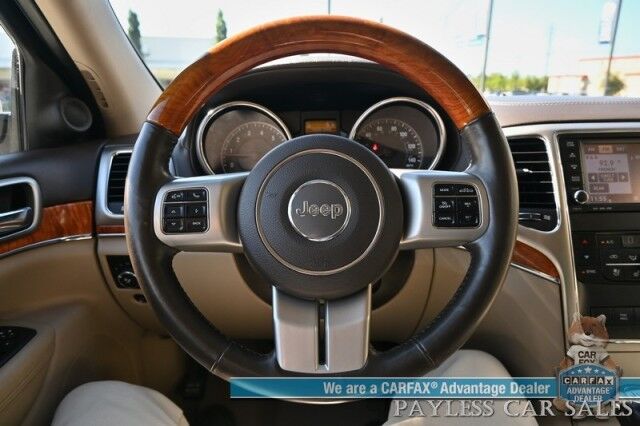 2011 Jeep Grand Cherokee Overland / 4X4 / 5.7 V8 / AutoStart / Heated & Cooled Leather Seats / Heated Steering Wheel / Navigation / Sunroof / Lane Departure & Blind Spot / Adaptive Cruise / Back Up Camera / Power Liftgate / Tow Pkg Anchorage AK