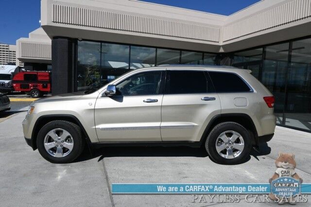 2011 Jeep Grand Cherokee Overland / 4X4 / 5.7 V8 / AutoStart / Heated & Cooled Leather Seats / Heated Steering Wheel / Navigation / Sunroof / Lane Departure & Blind Spot / Adaptive Cruise / Back Up Camera / Power Liftgate / Tow Pkg Anchorage AK