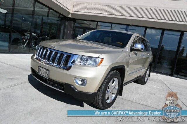 2011 Jeep Grand Cherokee Overland / 4X4 / 5.7 V8 / AutoStart / Heated & Cooled Leather Seats / Heated Steering Wheel / Navigation / Sunroof / Lane Departure & Blind Spot / Adaptive Cruise / Back Up Camera / Power Liftgate / Tow Pkg Anchorage AK