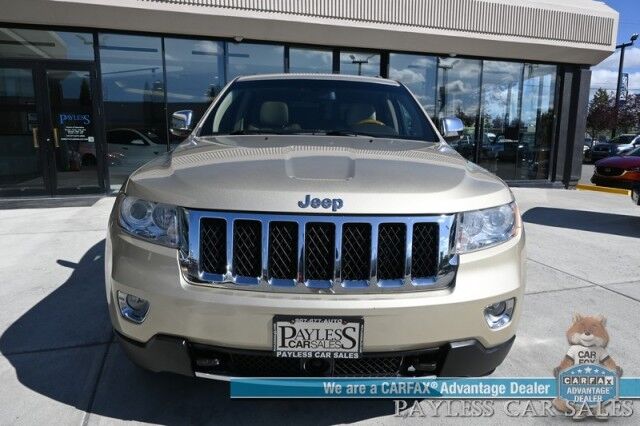 2011 Jeep Grand Cherokee Overland / 4X4 / 5.7 V8 / AutoStart / Heated & Cooled Leather Seats / Heated Steering Wheel / Navigation / Sunroof / Lane Departure & Blind Spot / Adaptive Cruise / Back Up Camera / Power Liftgate / Tow Pkg Anchorage AK
