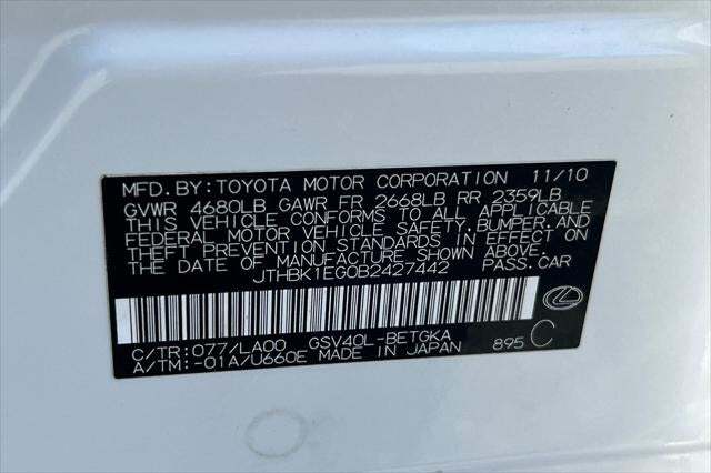 2011 Lexus ES 350 Roseville CA