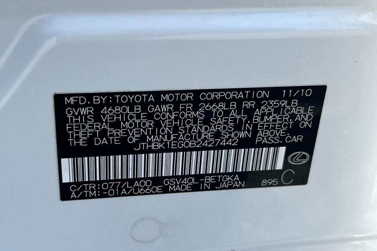 2011 Lexus ES 350 Roseville CA