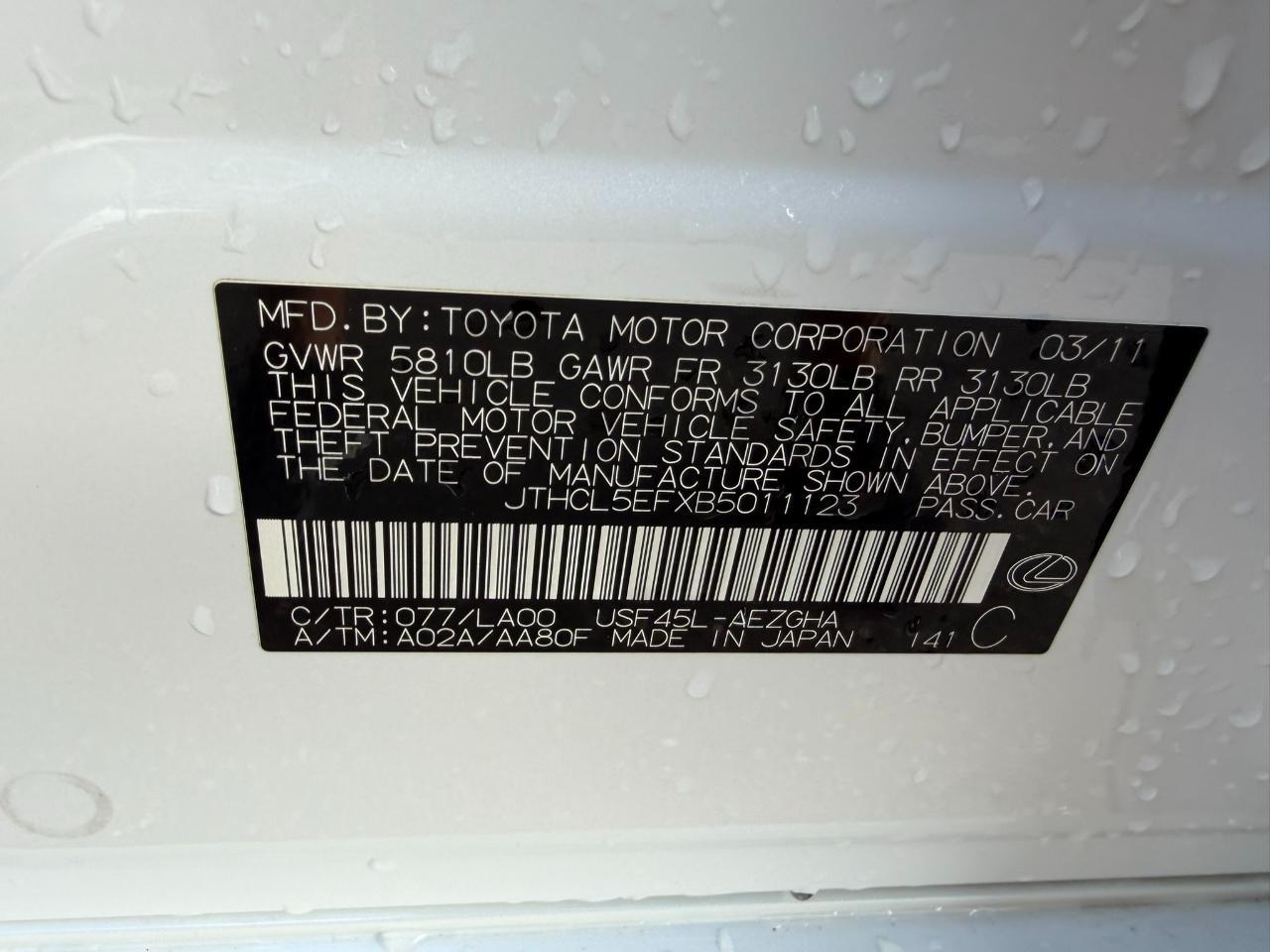 2011 Lexus LS 460 4dr Sdn AWD Jacksonville FL