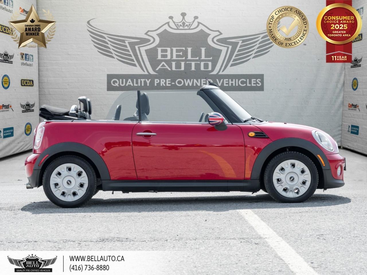 2011 MINI Cooper Convertible MANUAL | POWER SOFT TOP CONVERTIBLE | CRUISE CONTROL | 4 PASSENGER SEATS | UK FLAG DETAILS Toronto ON