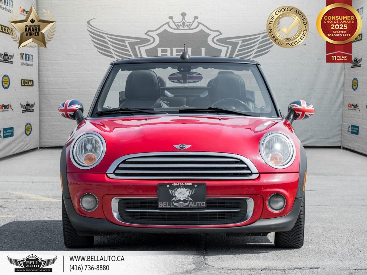 2011 MINI Cooper Convertible MANUAL | POWER SOFT TOP CONVERTIBLE | CRUISE CONTROL | 4 PASSENGER SEATS | UK FLAG DETAILS Toronto ON
