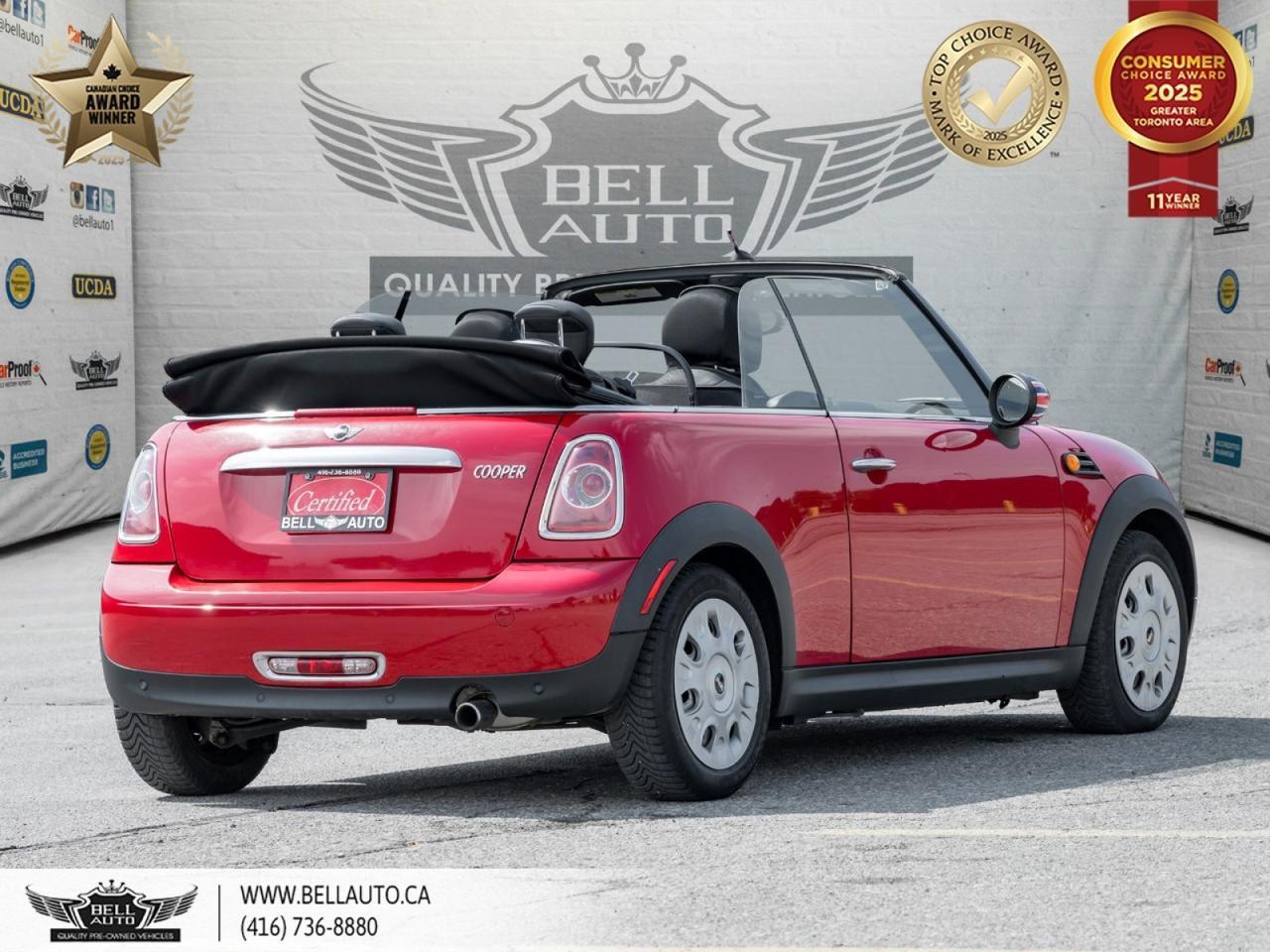 2011 MINI Cooper Convertible MANUAL | POWER SOFT TOP CONVERTIBLE | CRUISE CONTROL | 4 PASSENGER SEATS | UK FLAG DETAILS Toronto ON