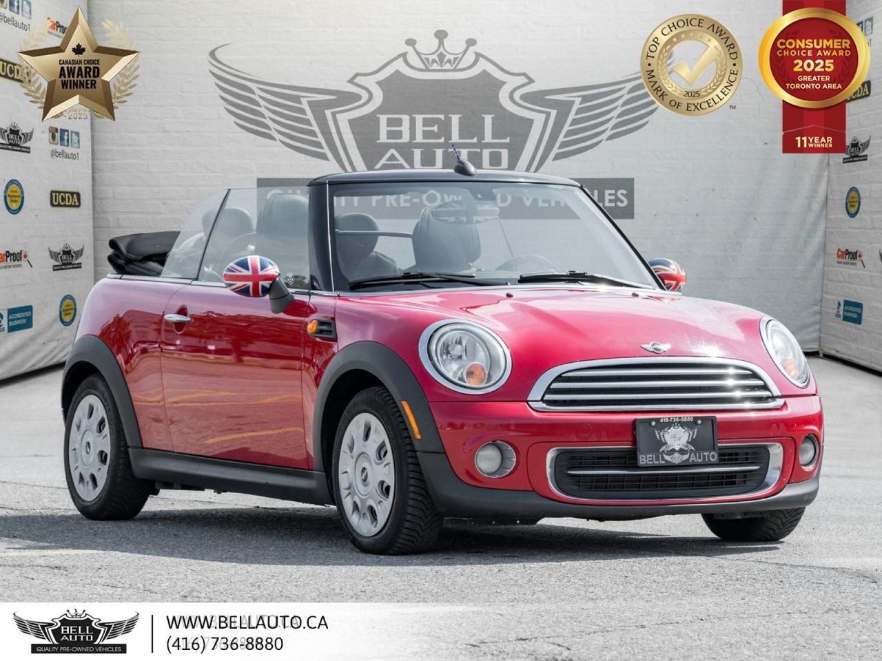 2011 MINI Cooper Convertible MANUAL | POWER SOFT TOP CONVERTIBLE | CRUISE CONTROL | 4 PASSENGER SEATS | UK FLAG DETAILS Toronto ON