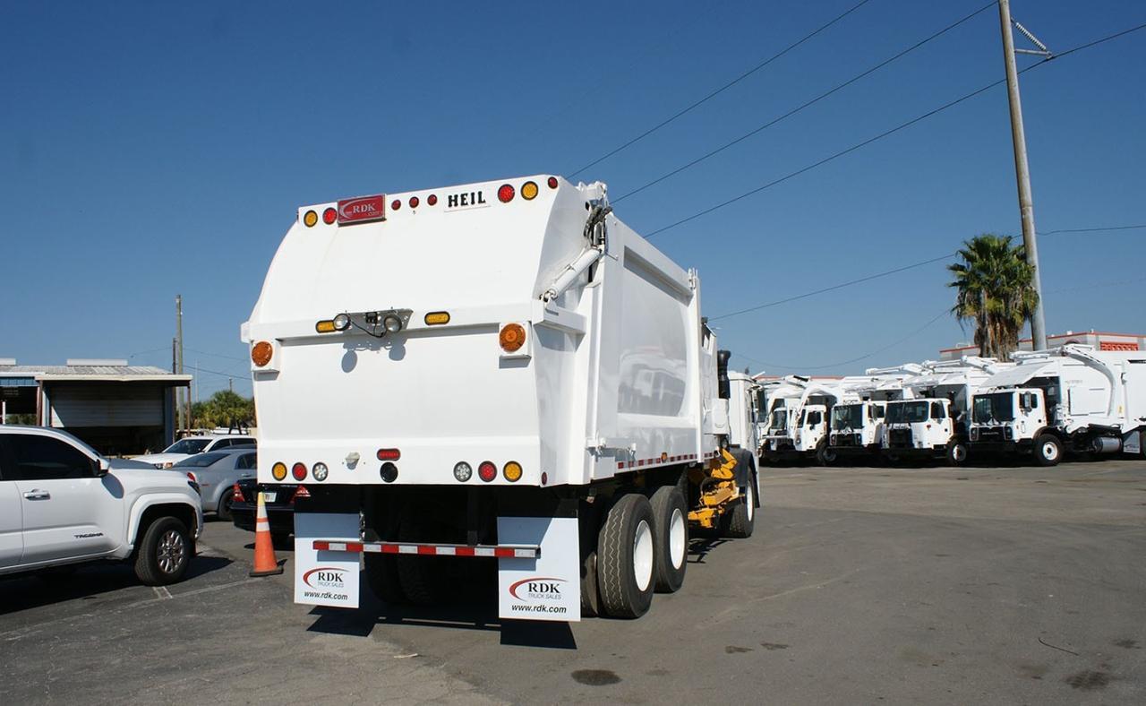 2011 Mack LEU613 28 Yard Heil Side Loader Garbage Truck Tampa FL