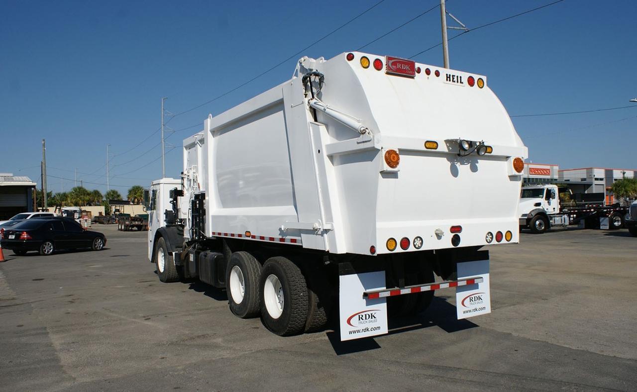 2011 Mack LEU613 28 Yard Heil Side Loader Garbage Truck Tampa FL