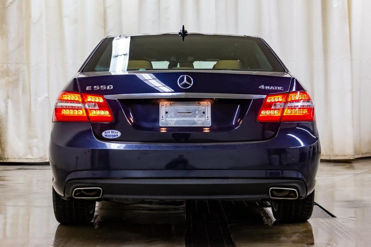 2011 Mercedes-Benz E-550 4Matic Luxury Edition Leather Roof Nav Red Deer AB