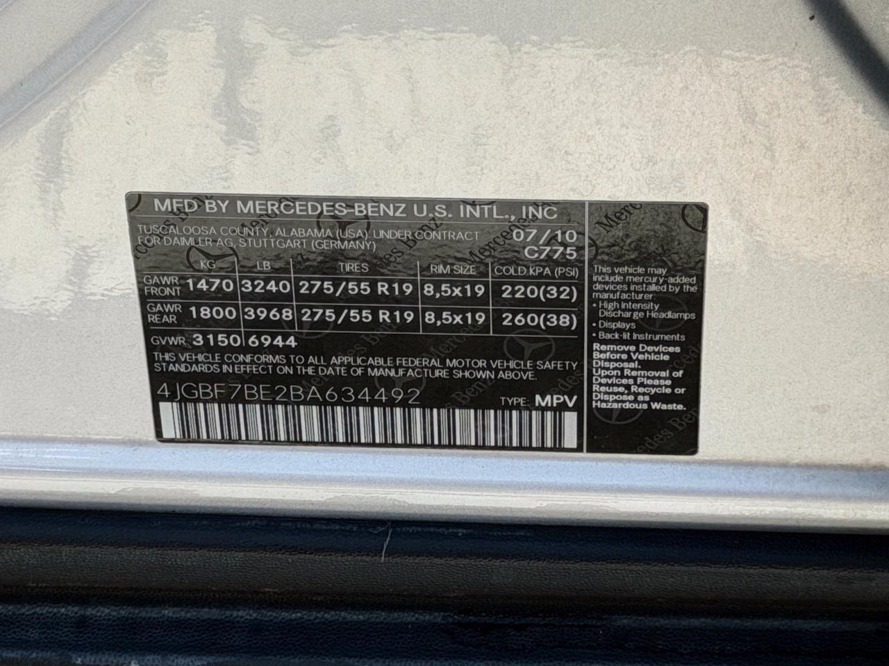 2011 Mercedes-Benz GL-Class GL 450 Springfield VA
