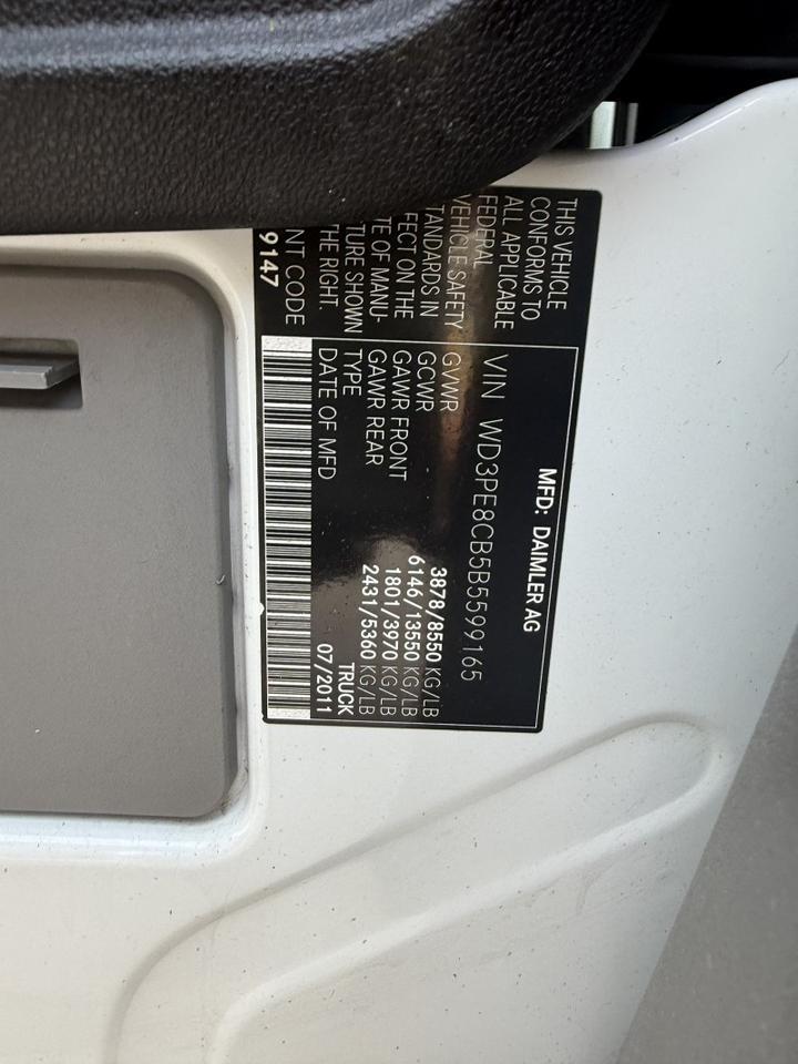 2011 Mercedes-Benz Sprinter Extended Diesel Cargo Van Collinsville OK