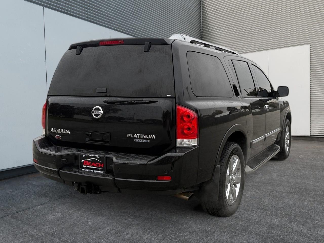 2011 Nissan Armada Platinum, DVD ENTERTAINMENT, BOSE SPEAKERS, CAPTAINS CHAIRS, 3RD ROW, RUNNING BOARDS, TOW PACKAGE, BACKUP CAMERA, POWER AND HEATED MIRRORS, SUNROOF, KEYLESS ENTRY, ALL WEATHER FLOOR MATS, COME AND TEST DRIVE THIS NISSAN ARMADA TODAY! Norfolk VA
