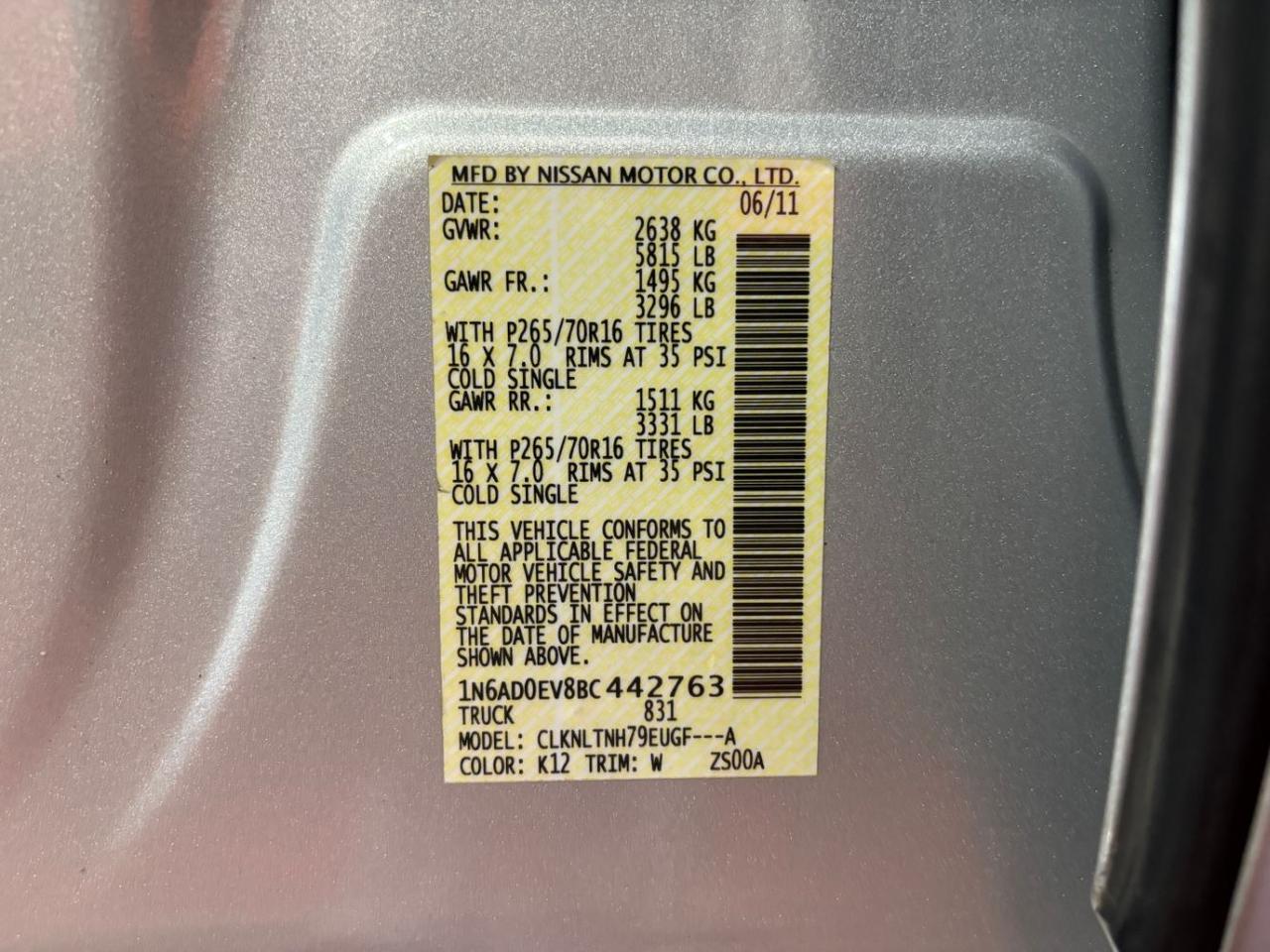 2011 Nissan Frontier SV Franklin OH