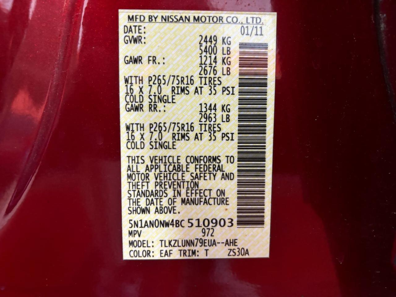 2011 Nissan Xterra PRO-4X Franklin OH