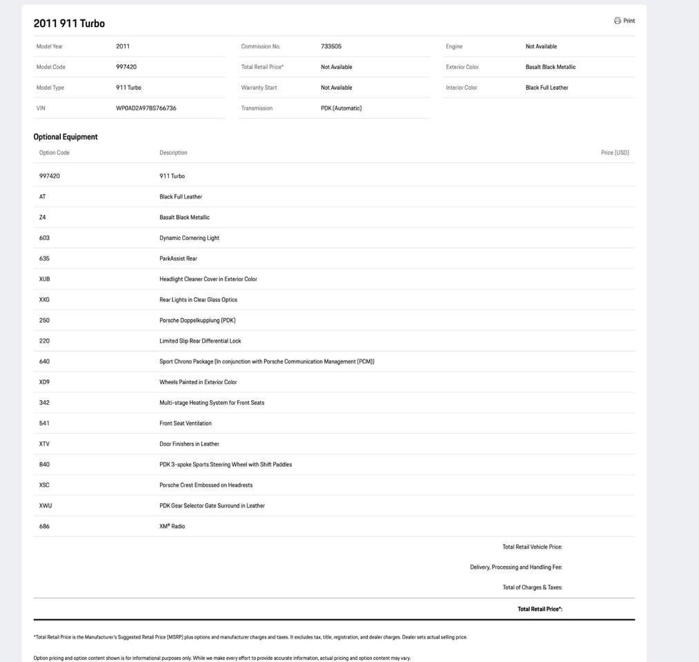 2011 Porsche 911 Turbo Pompano Beach FL