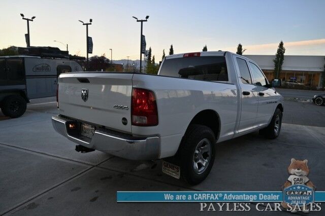 2011 Ram 1500 ST / 4X4 / Extended Cab / 5.7L V8 / Premium Cloth Seats / Power Windows, Mirrors, & Locks / Aux Input / Front Bench / Seats 6 / Block Heater / Tow Pkg / Only 22K Miles / 1-Owner Anchorage AK